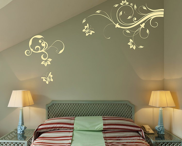 Floral Vines and Branches Decal Floral Vines and Branches Decal